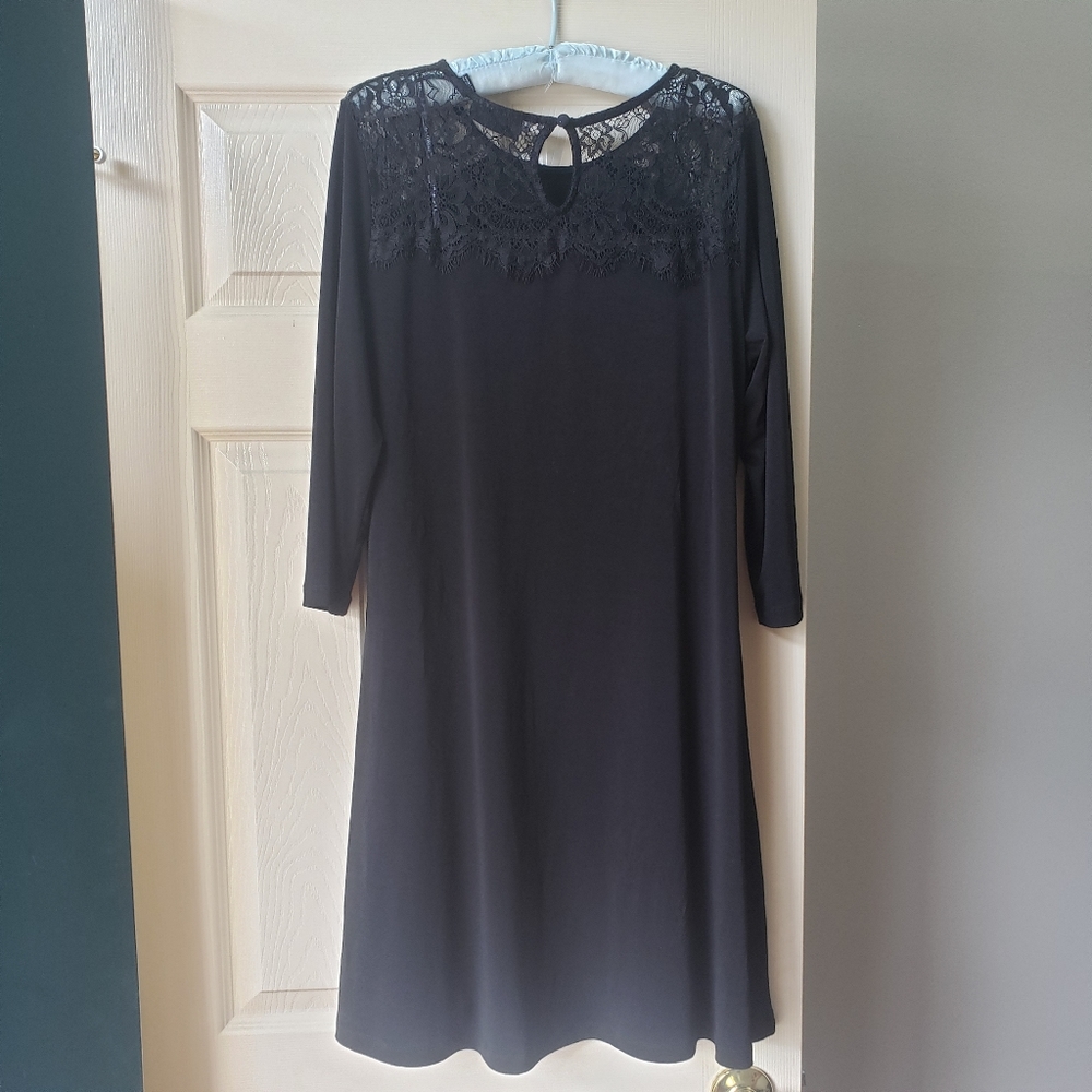 Medium, black Nina Leonard dress